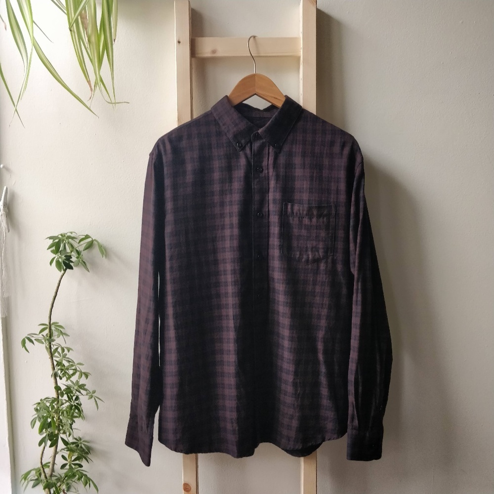 Slate & Stone Plaid Gingham Button Down Shirt XL